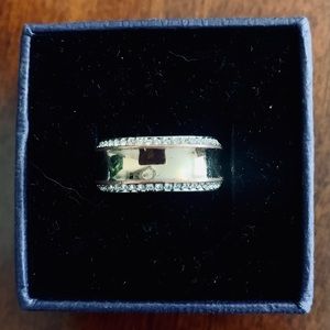 Swarovski Rose Gold Ladies Band Ring.  Size 6.